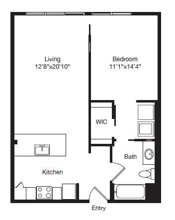 Floor Plan - A07 | 1X1