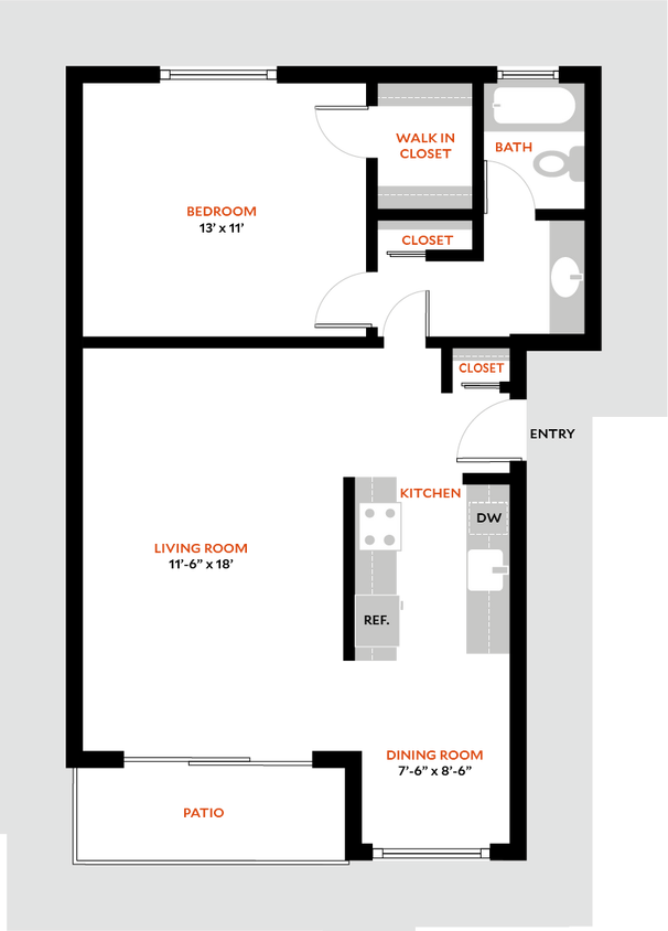 Floor Plan - 1DR