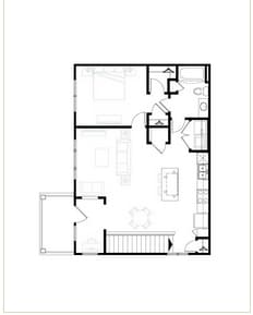 1BR/1BA - 1 Bedroom Designer Courtyard