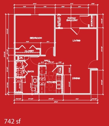 1BR/1BA - 1 Bedroom- Unfurnished/Furnished