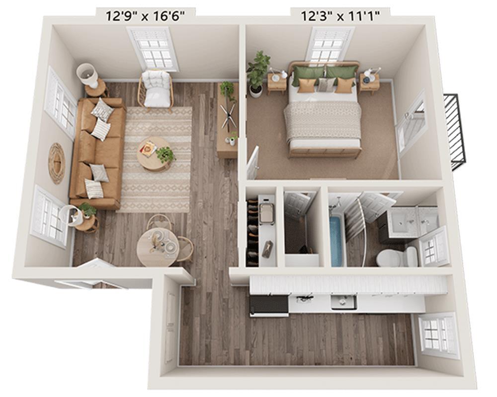 Floor Plan - Plan A1B