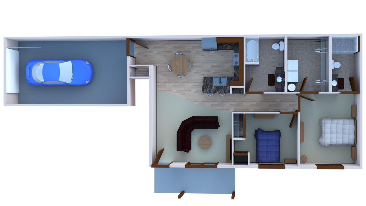 Floor Plan - 1/2 off Special! 2 Bed LowerLevel 