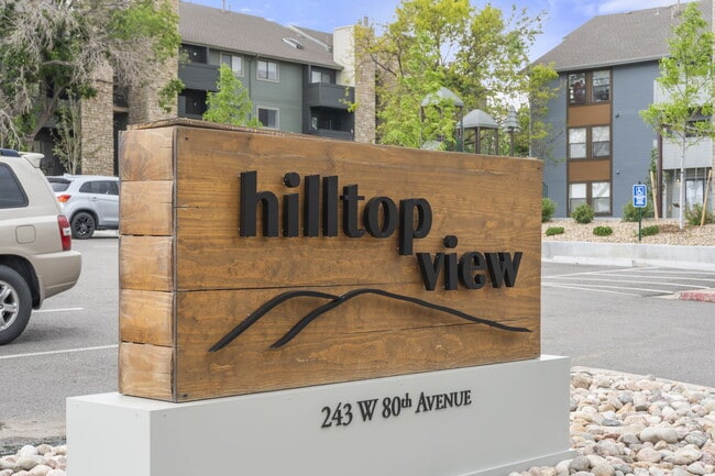 Hilltop View Apartments Entrance Sign - Hilltop View Apartments