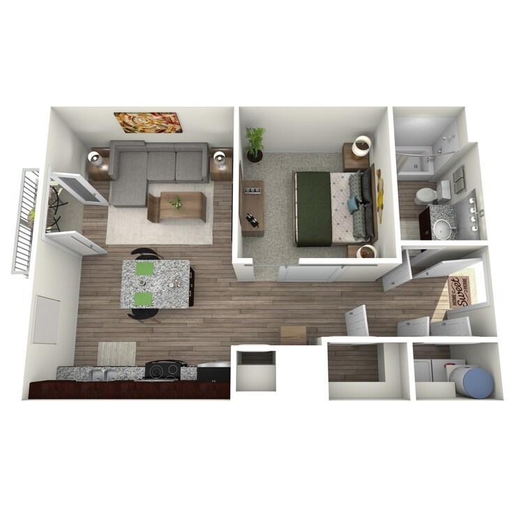 Floor Plan - Studio 1 Highland