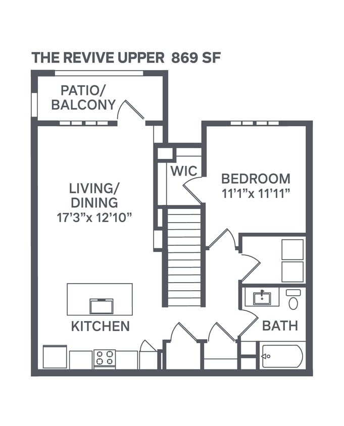 Floor Plan - The Revive Upper - Attached Garage