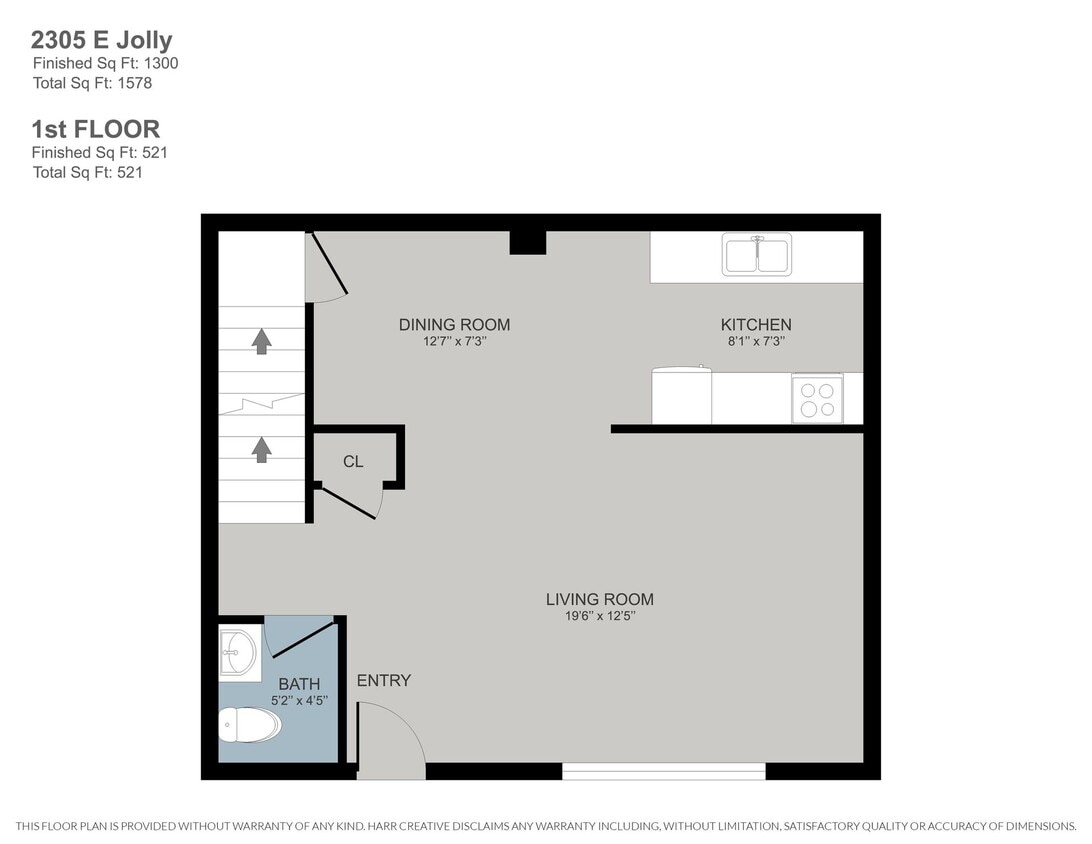 Floor Plan - 2 Bed 1.5 Bath Townhouse Renovated W/D