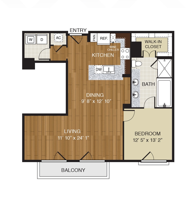A9 floor plan WaterWall Place - A9
