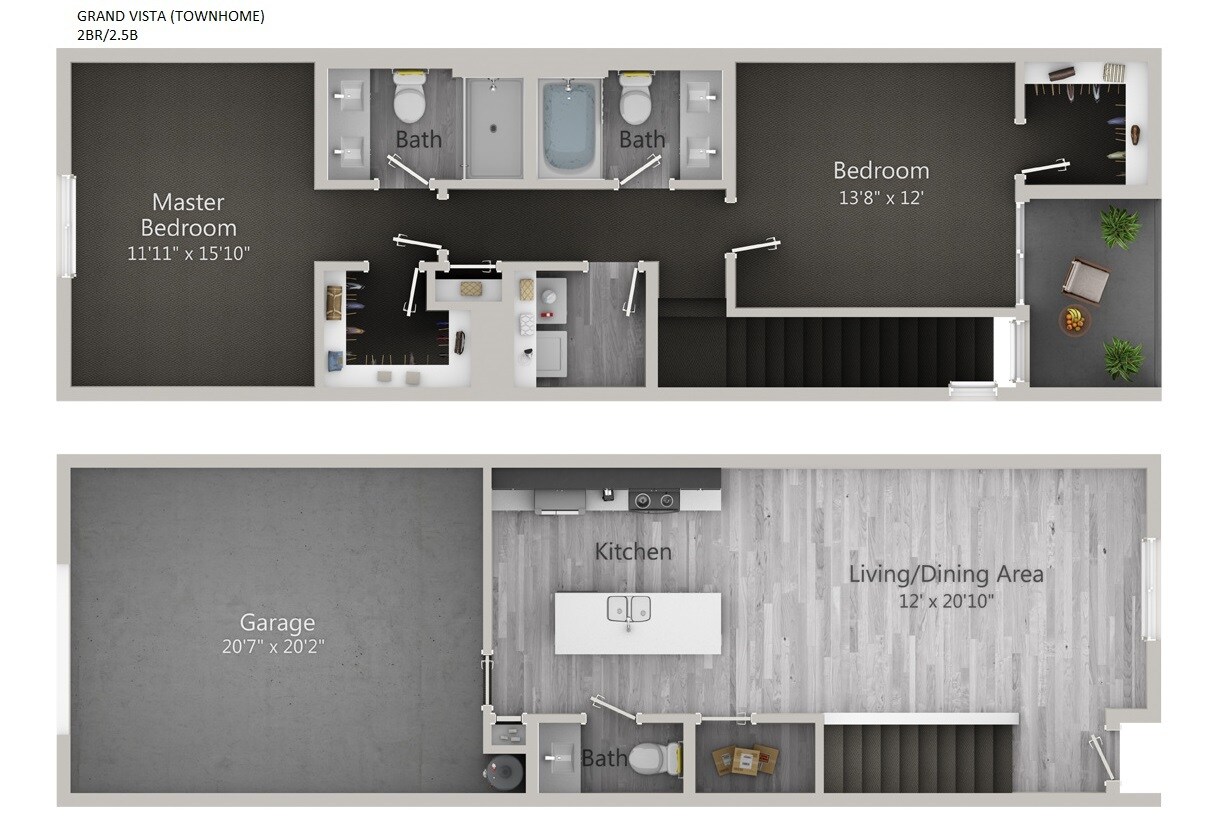 Floor Plan - Grand Vista Townhome