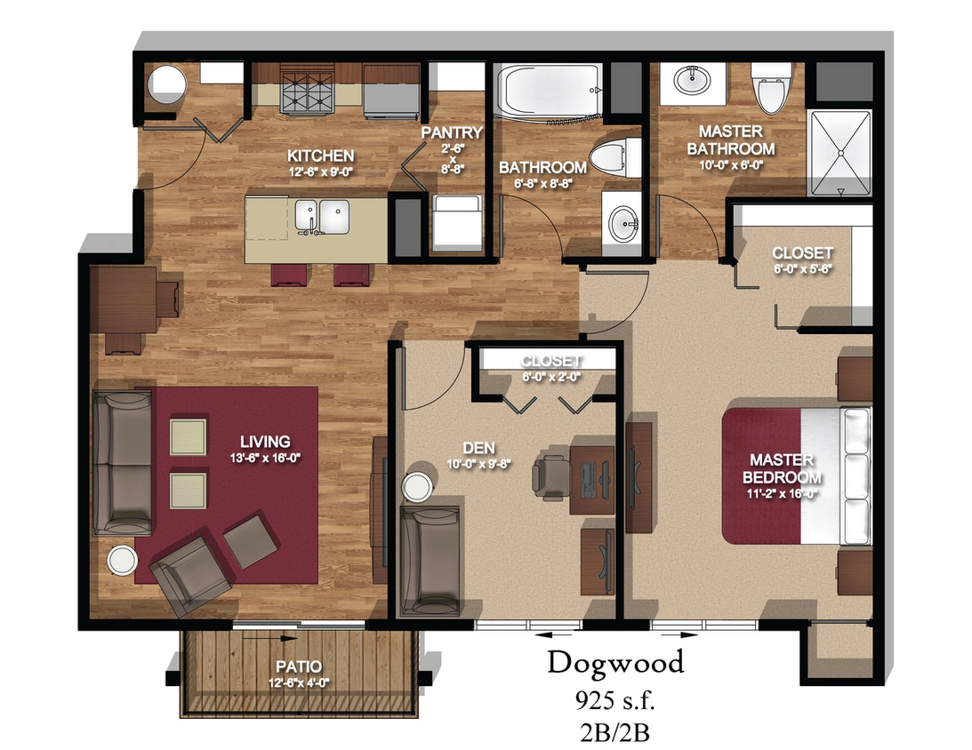 Floor Plan - Dogwood 2nd Floor Vaulted