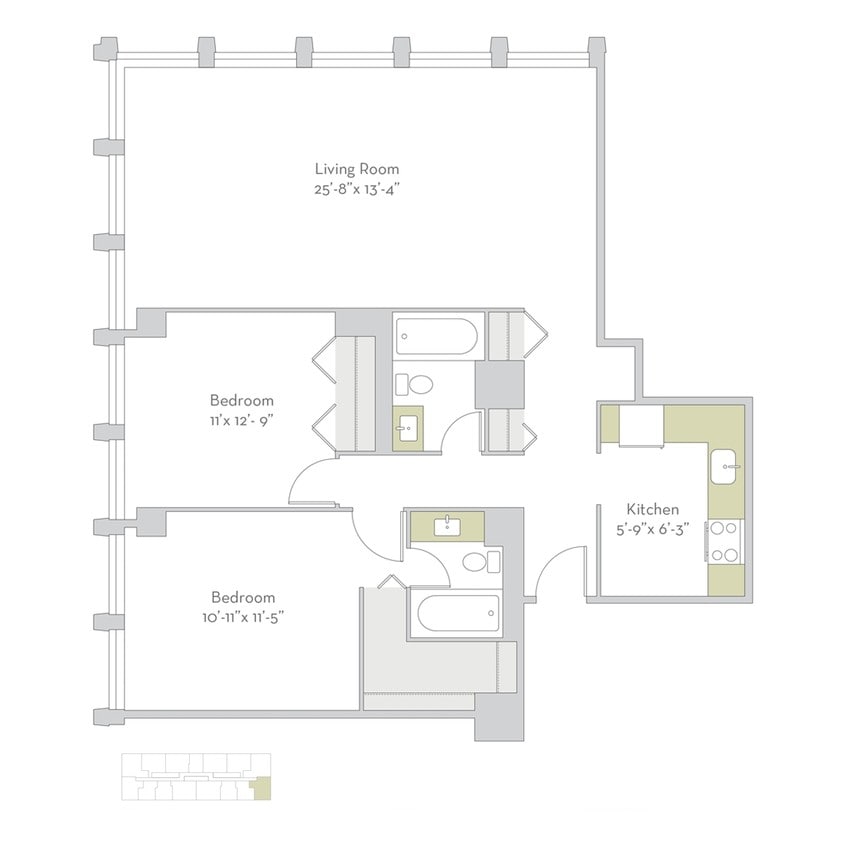 Floor Plan - 2bs17