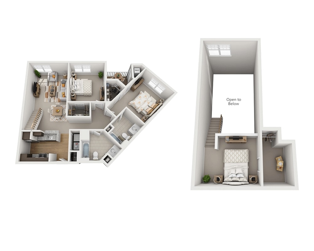Floor Plan - Brook Meadows Loft (B2CL)