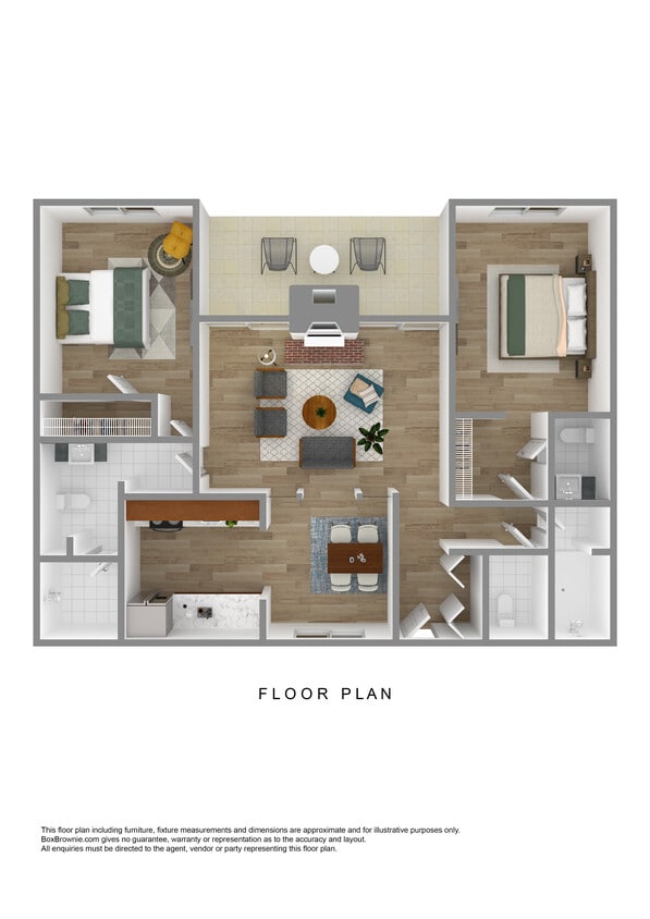 Floor Plan - 2/2 Standard