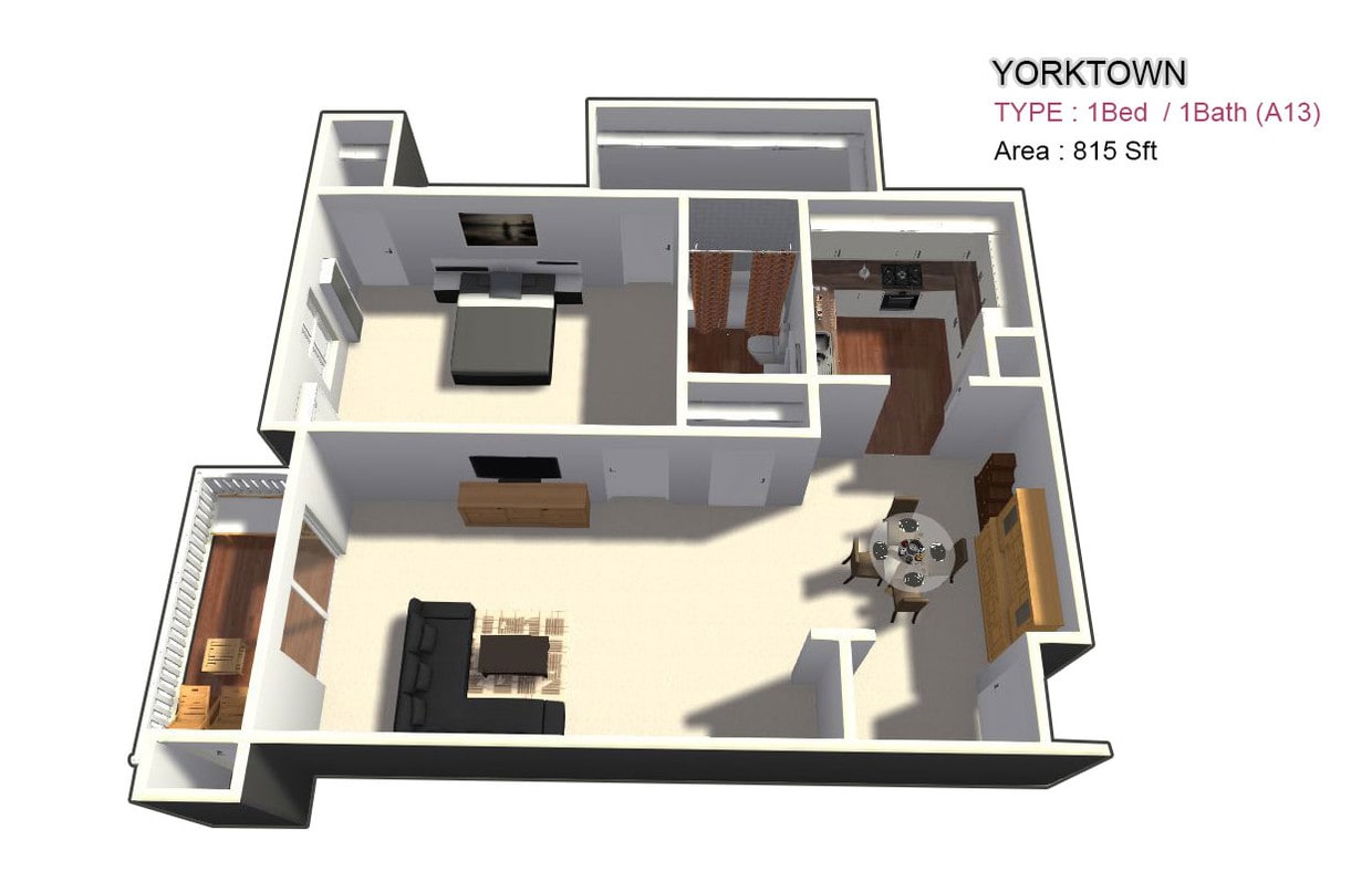 One Bed / One Bath - One Bed / One Bath