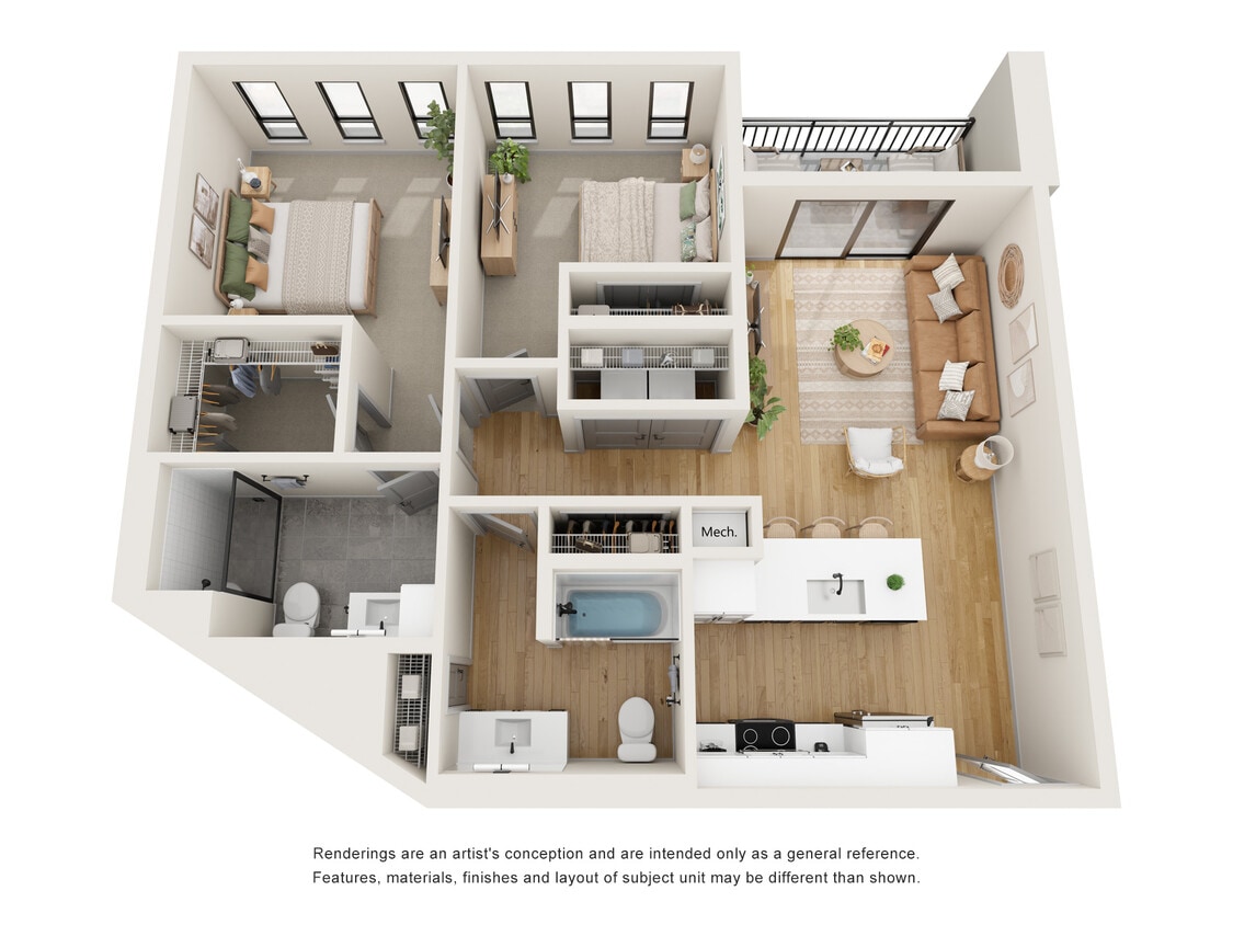 2/2 E - Two Bedroom - Blaine