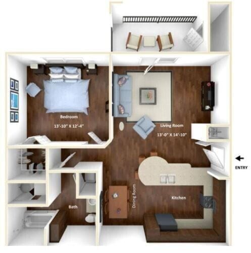 Floor Plan - The Evergreen Suite