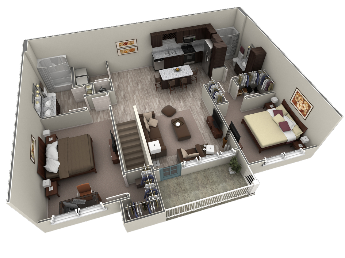 Floor Plan - 2 BR Grand Overlook
