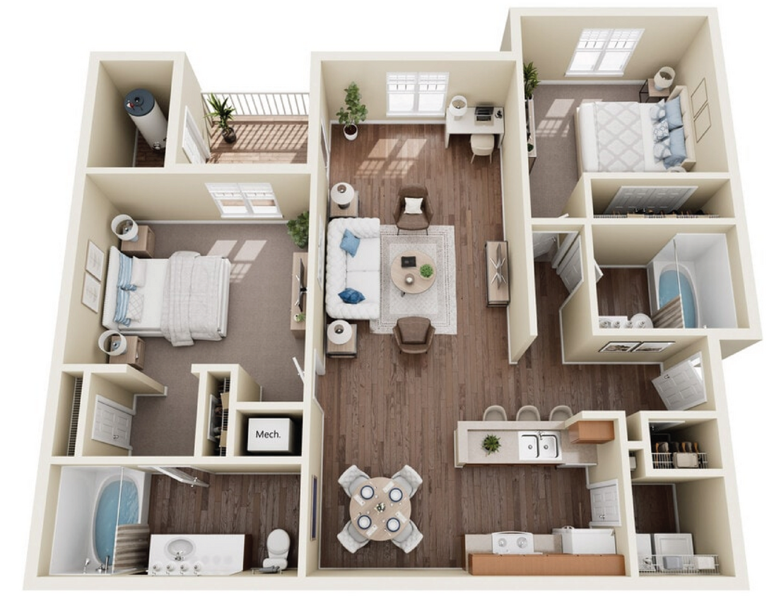 Floor Plan - The Hawkins