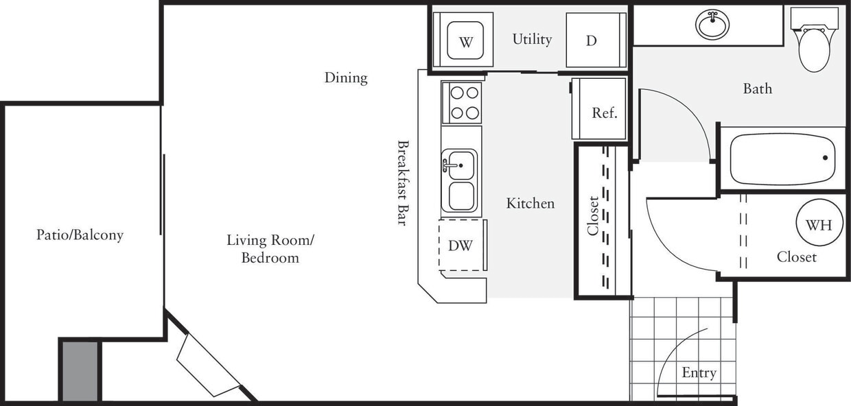 Floor Plan - Studio - J