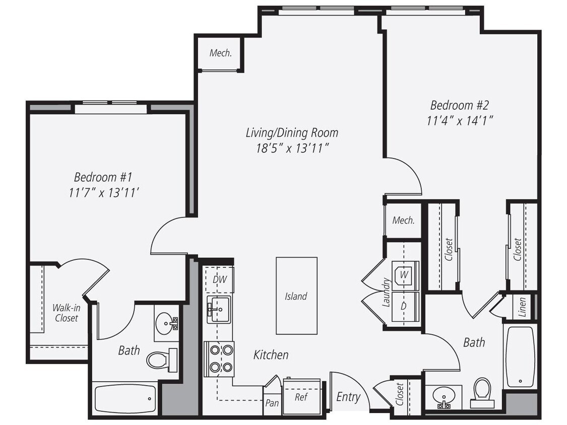 Floor Plan - B1-1015