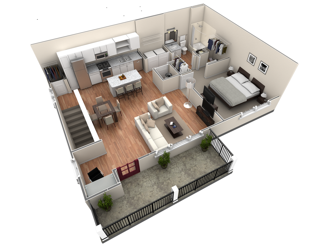 Floor Plan - 1 BR Grand Overlook