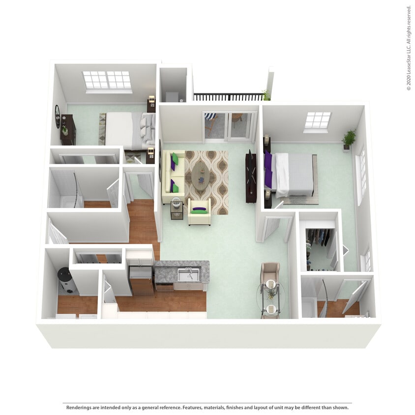 Floor Plan - 2 Bed MMI Standard