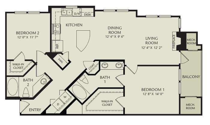 Floor Plan - B1A - Liriope II