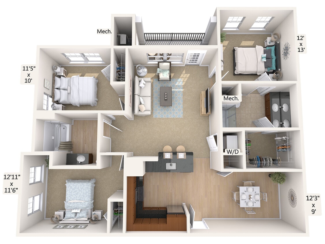 Floor Plan - C1-2-1305sq