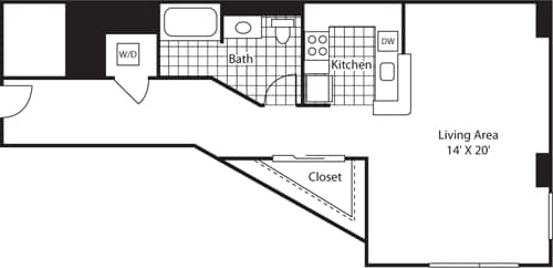 Floor Plan - Studio 683
