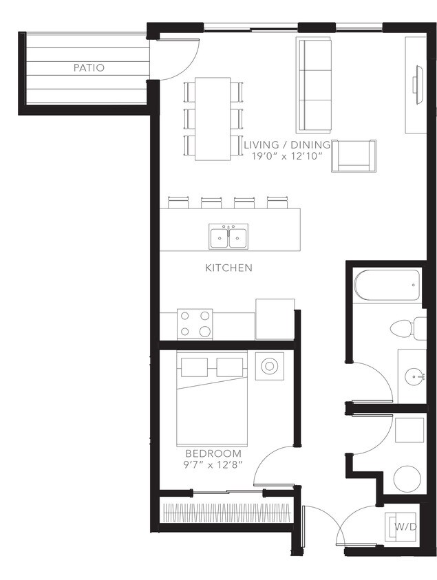 Floor Plan - 1BR-A7