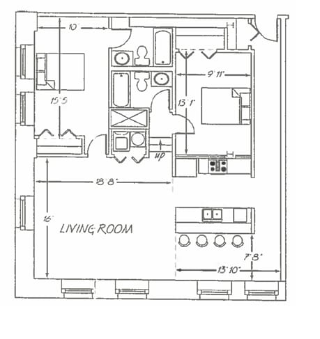 Floor Plan - 2 Bedroom FP E3