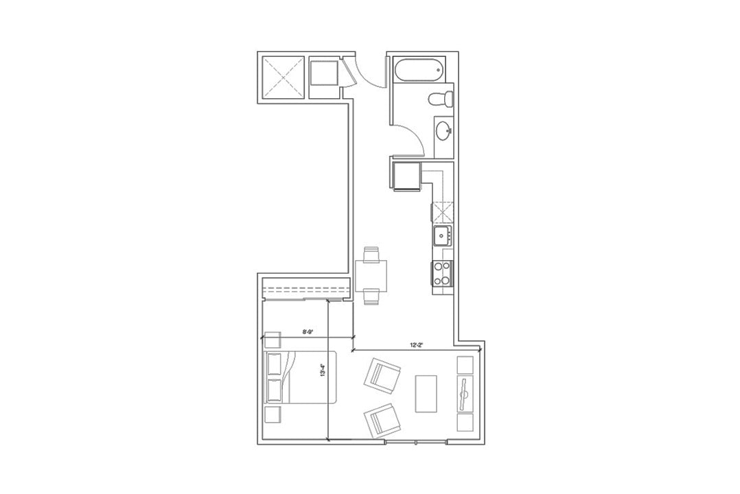 Floor Plan - Studio