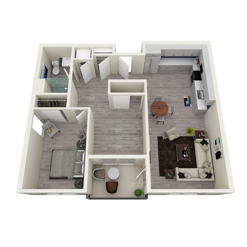 Floor Plan - 1x1 G