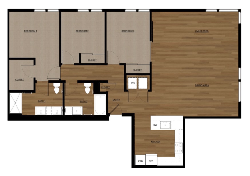 Floor Plan - 3x2 - A