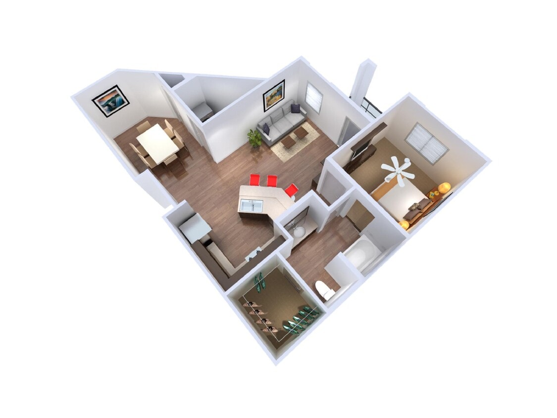 The Met at Fashion Center - 1C - 1 Beds - 1 Baths - 745 Sq. ft. - 1C