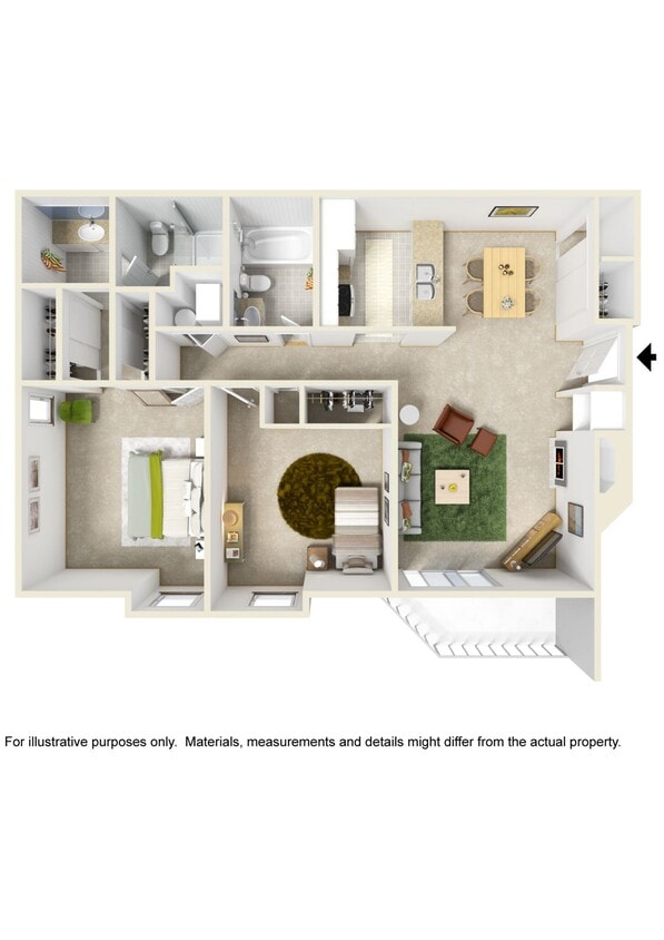 Floor Plan - AML-2x2(870) Constitution 