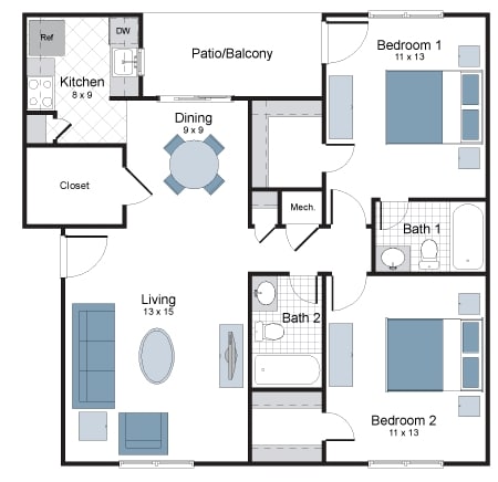 Barcelona - 2x2 (Apartment)