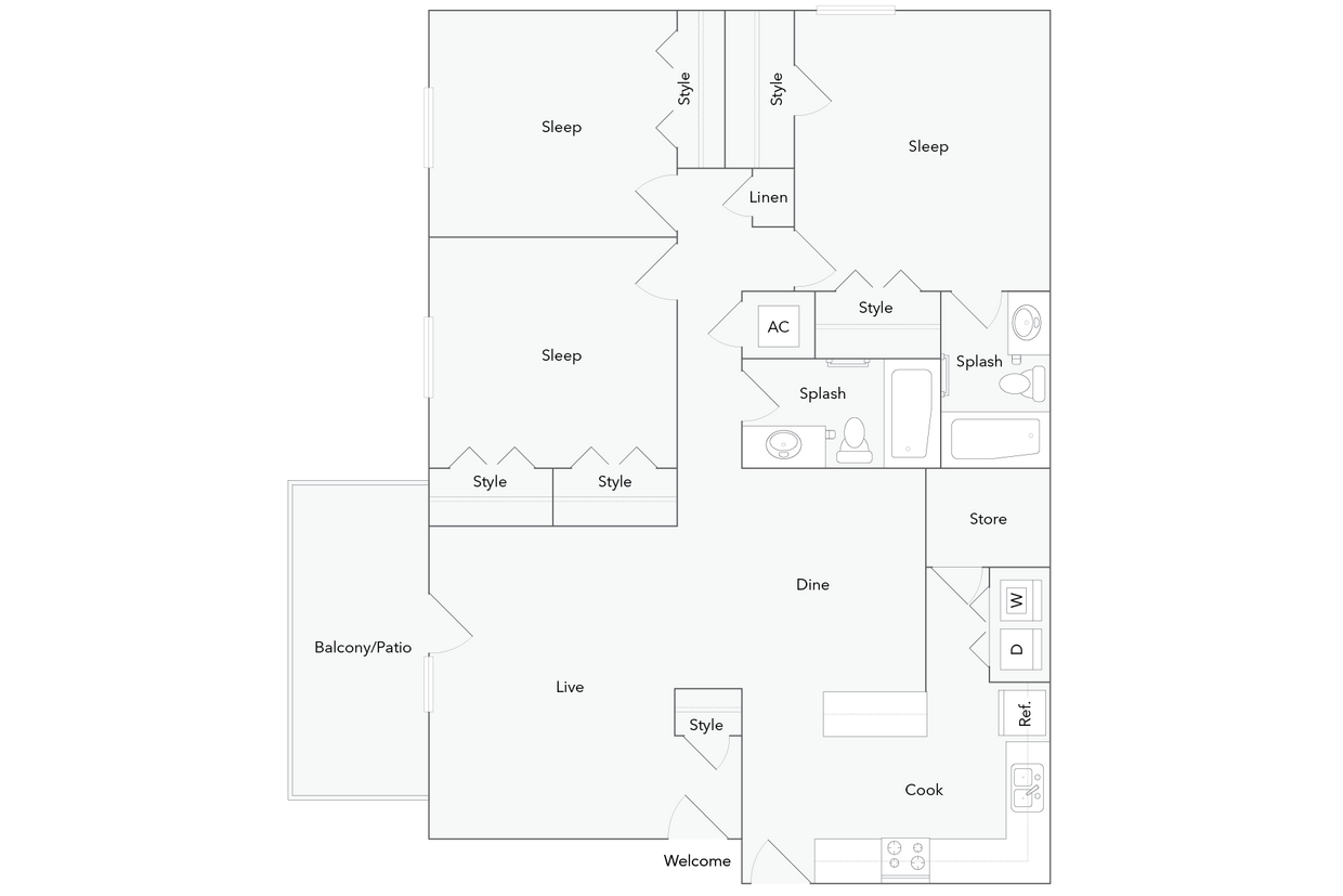 Derry | 3-Bedroom Floorplan - Derry