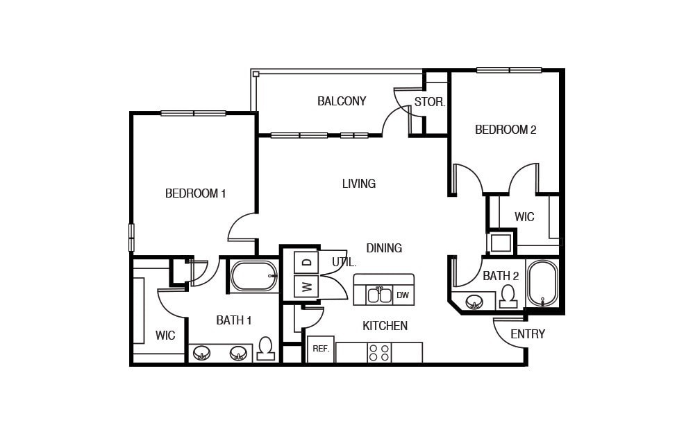 Floor Plan - The Texas Oak