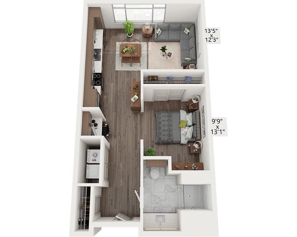 Floor Plan - Studio E1A3