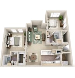 2BR/2BA - 2 Bedroom Handicap Upgrade