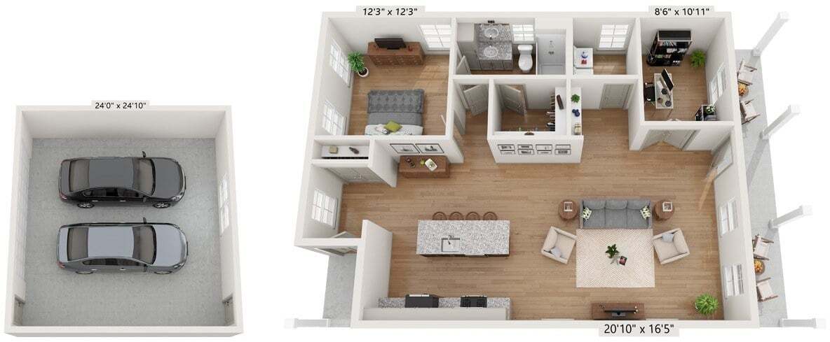 Floor Plan - Cottage - Pomona