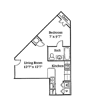 Floor Plan - Luxury Studio
