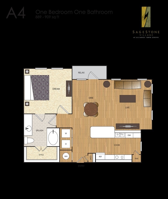 A4 - A4a 1 BR / 1 BA