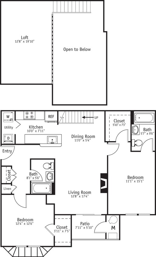 Floor Plan - Lexington with loft