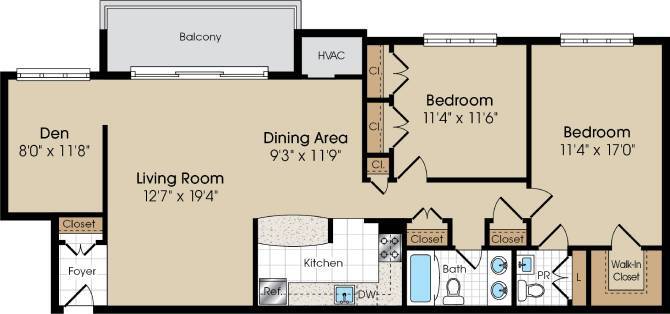 Floor Plan - Model 2D