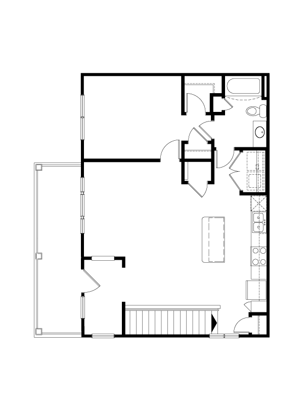 Floor Plan - 1 BR Grand Overlook