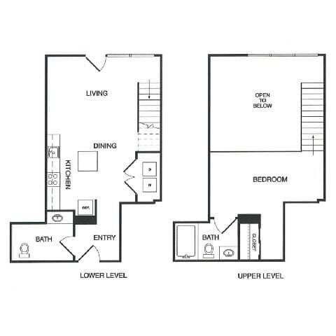 Floor Plan - 1x1 Live/Work C