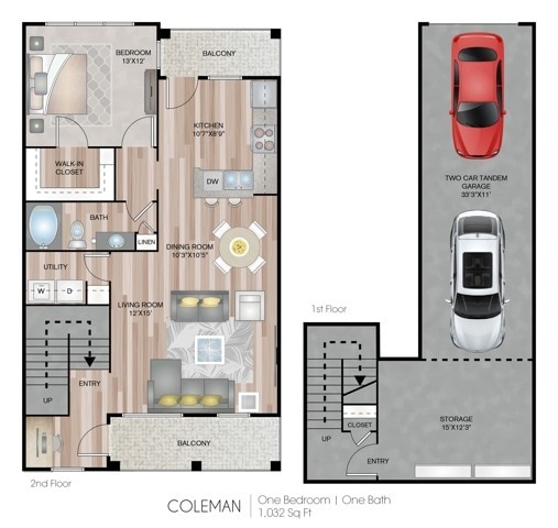 1032 Square Feet - Coleman