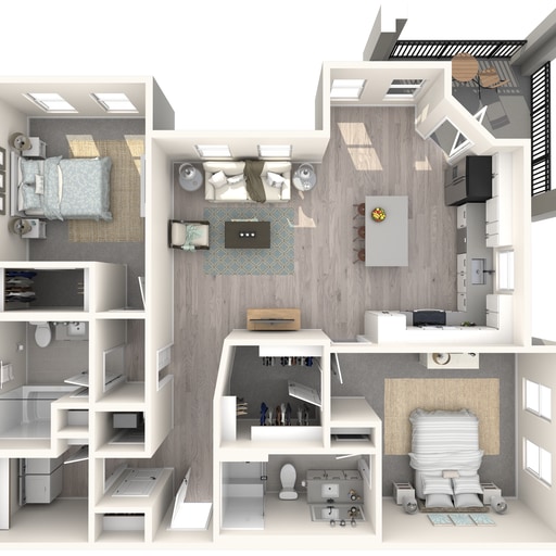 B4 floor plan The Crossing at Palm Aire - B4