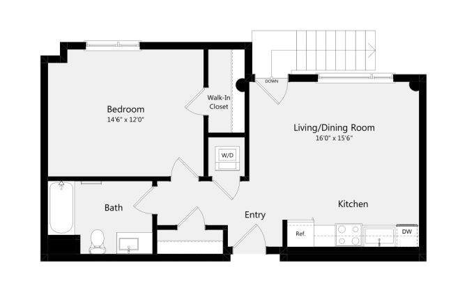Floor Plan - 1B-I